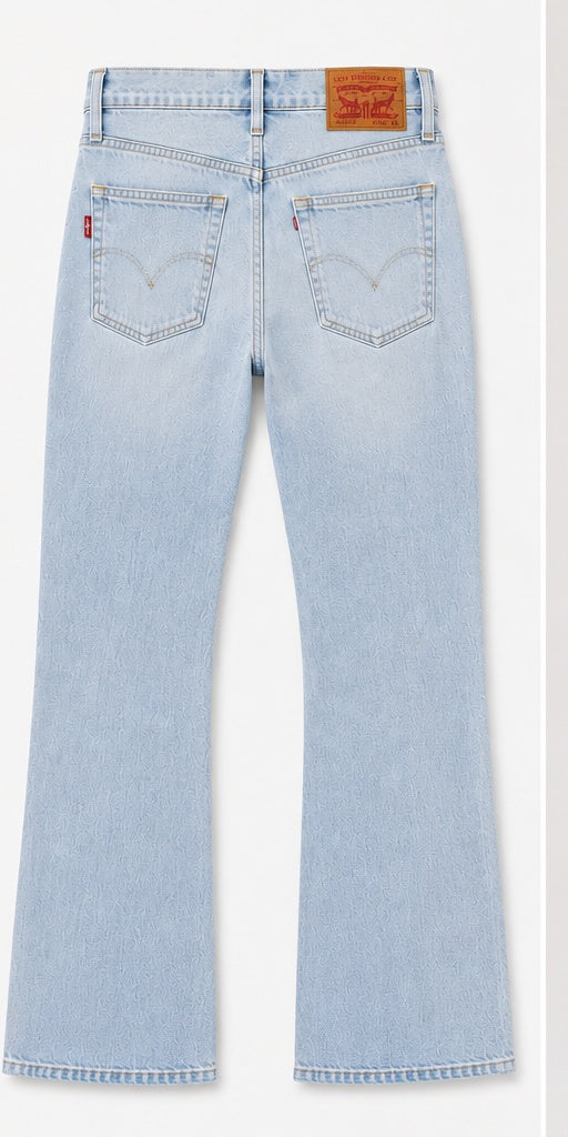 Levi's Superlow Bootcut Women's Jeans Pale Blue Size 29 – back view