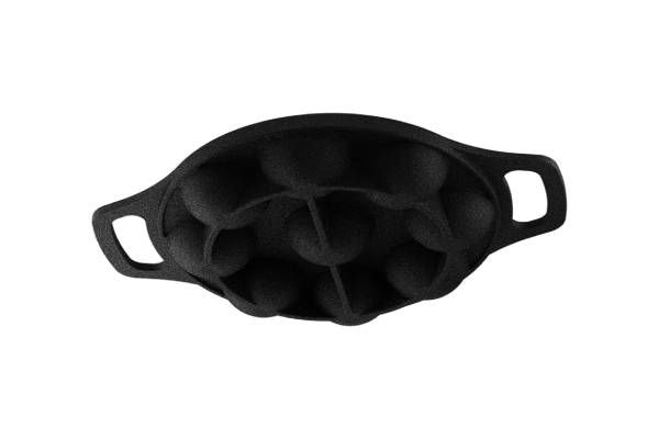 Ultra Cast Iron Paniyaram Tawa Black