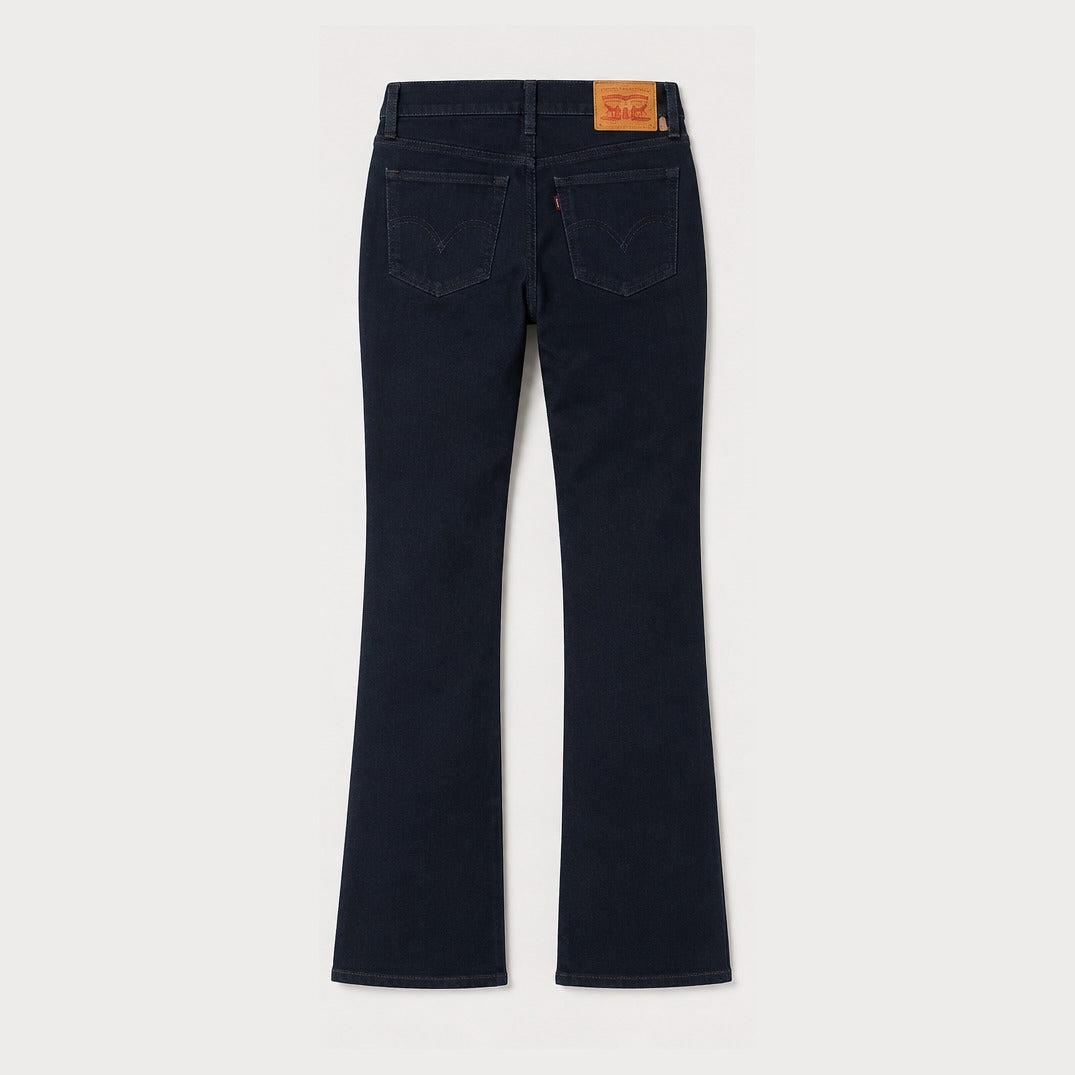Levi's Ribcage Wide Leg mid blue size 27, back view