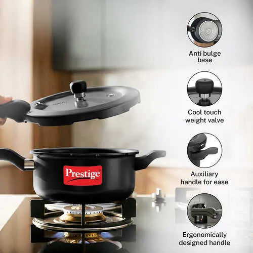 Prestige 3.5L Hard Anodised Pressure Cooker Black, additional product view 2