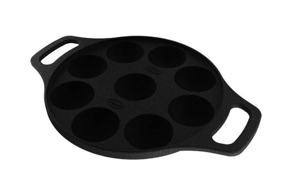 Ultra Cast Iron Paniyaram Tawa Black, additional product view 3