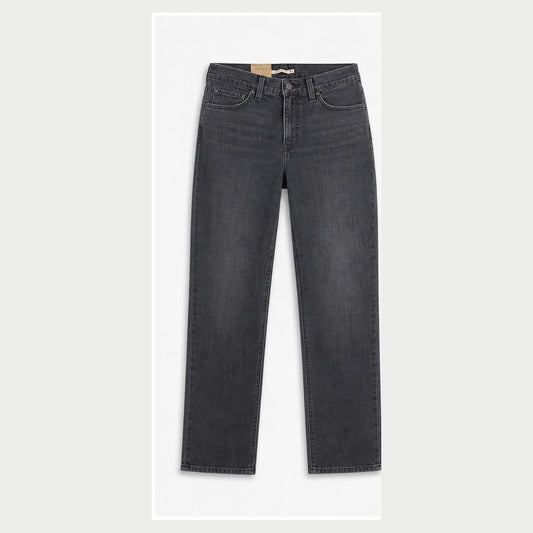 Levi's '70s High Slim Straight charcoal black size 34, front view