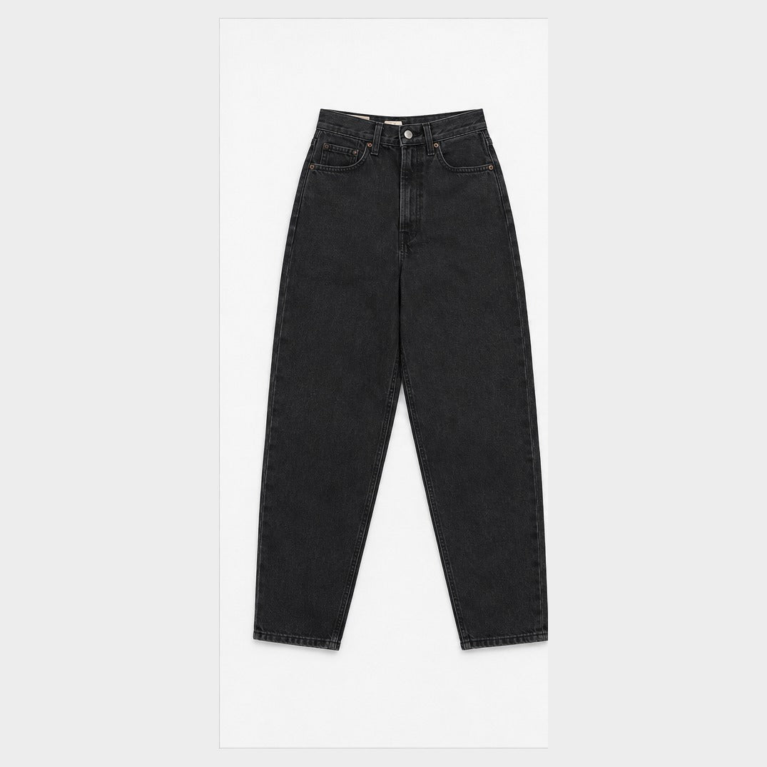 Levi's Wedgie Bootcut charcoal black size 26, front view