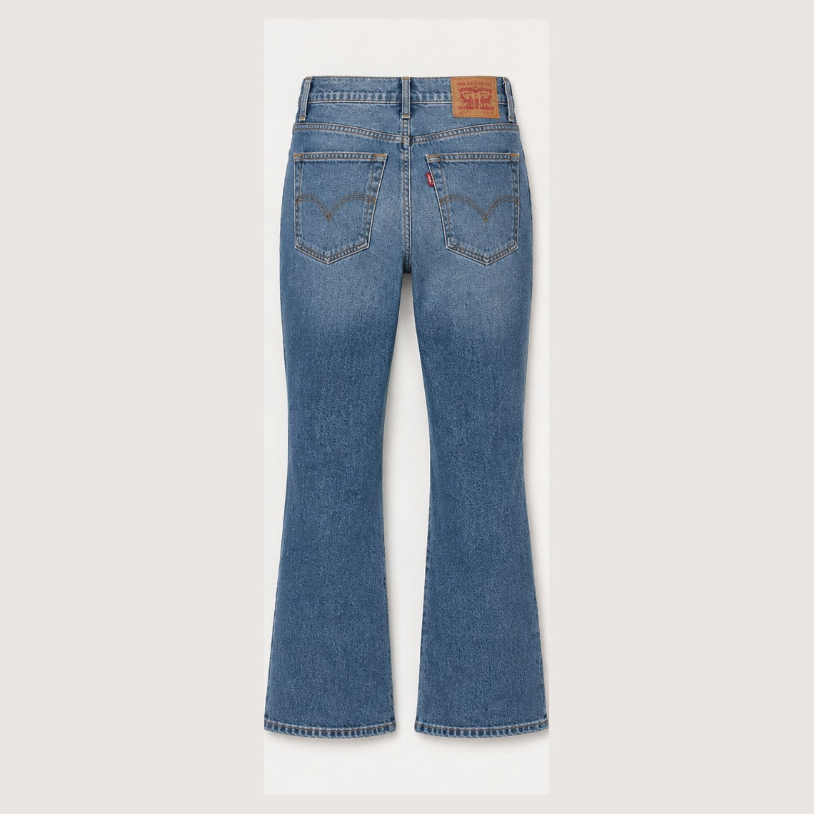 Levi's Ribcage Straight Selvedge dark blue size 27, back view