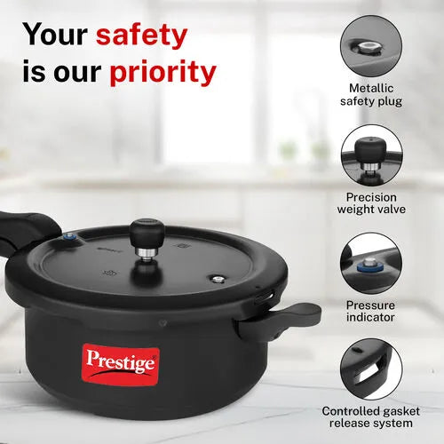 Prestige 5L Hard Anodised Pressure Cooker Black, additional product view 2