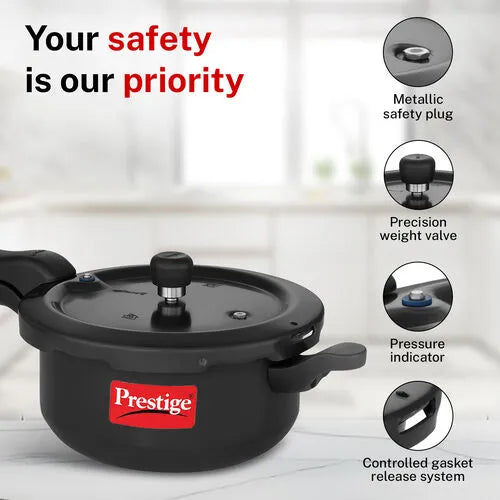 Prestige 3.5L Hard Anodised Pressure Cooker Black, additional product view 4