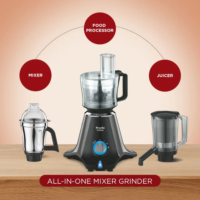 Preethi Zodiac Mixer Grinder 750W Black, additional product view 3