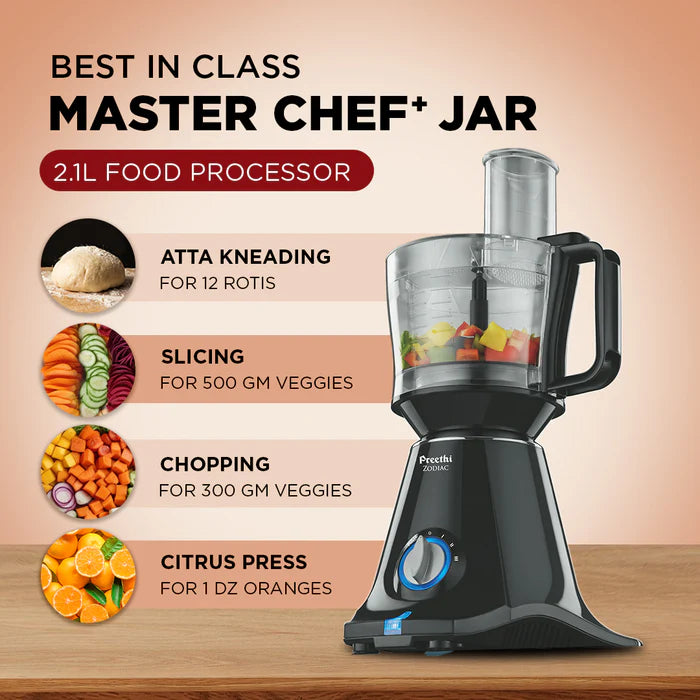 Preethi Zodiac Mixer Grinder 750W Black, additional product view 5