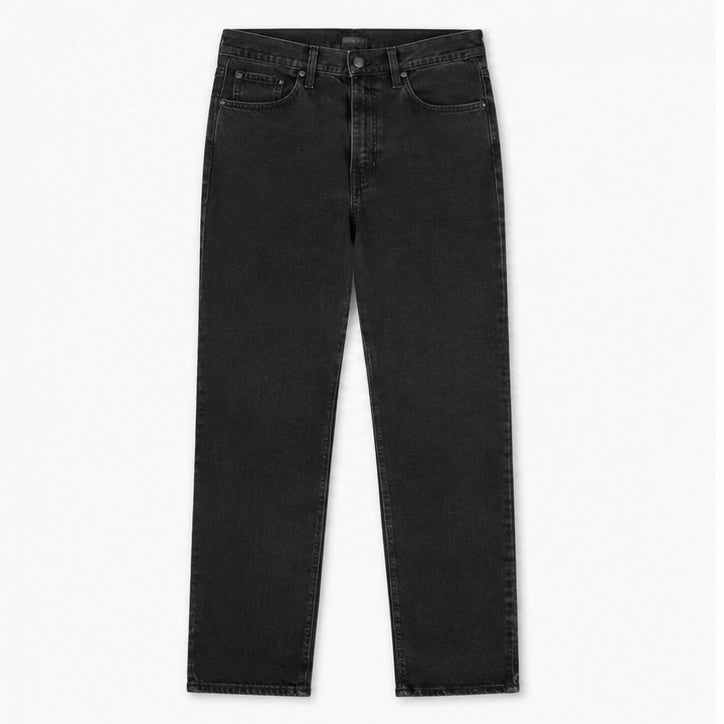 Levi's 724 High-Rise Slim Straight Women's Jeans Black Size 24 – front flat lay