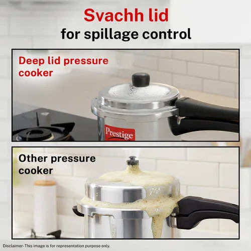 Prestige 3L Aluminium Pressure Cooker Silver, additional product view 6