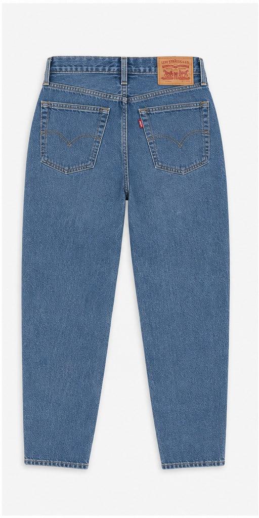 Levi's High Loose Taper Women's Jeans Mid Blue Size 28 – back view