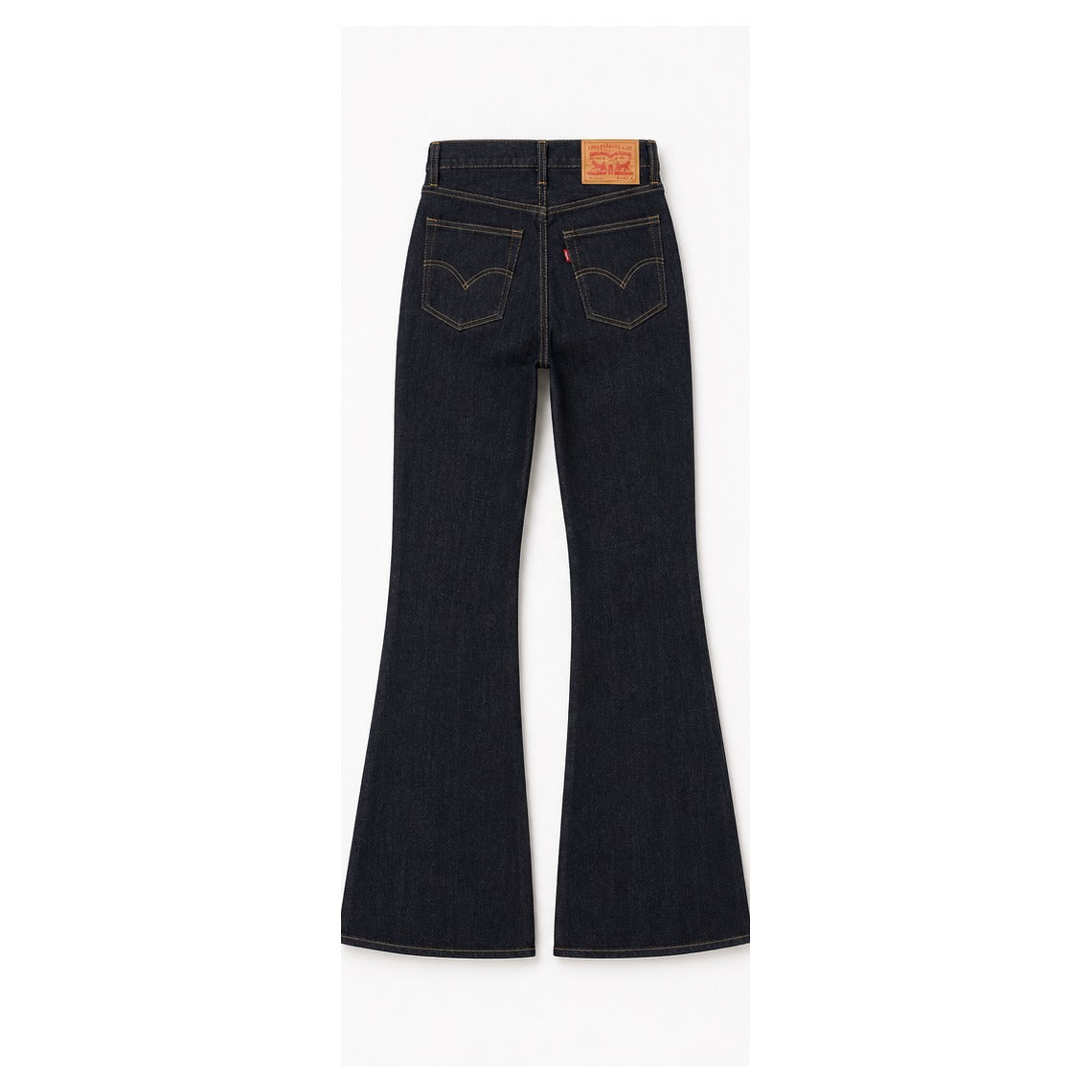 Levi's Ribcage Bell dark indigo size 26, back view