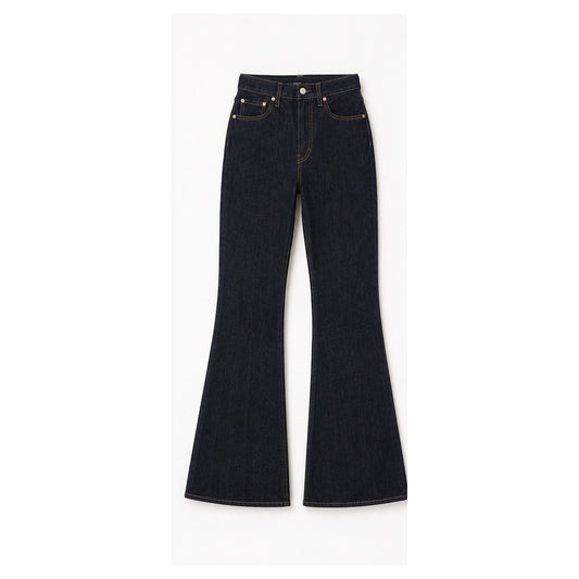 Levi's Ribcage Bell dark indigo size 26, front flat lay