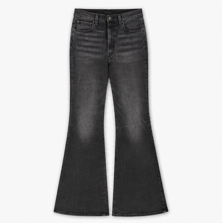 Levi's Ribcage Bells Tri-Lux Women's Jeans Black Size 32 – front flat lay