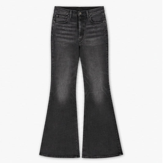 Levi's Ribcage Bells Tri-Lux Women's Jeans Black Size 32 – front flat lay