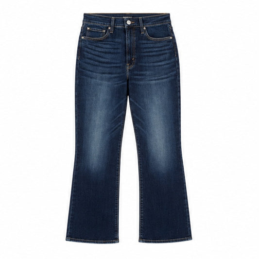 Levi's Ribcage Bootcut Cropped Women's Jeans Dark Blue Size 25 – front flat lay