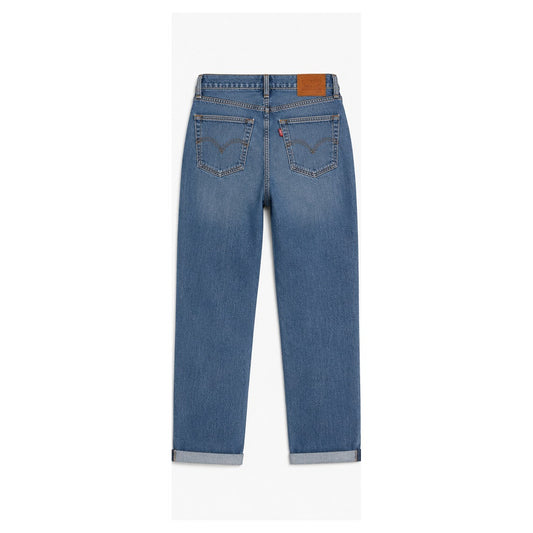 Levi's Ribcage Straight Ankle selvedge light blue size 28, back view