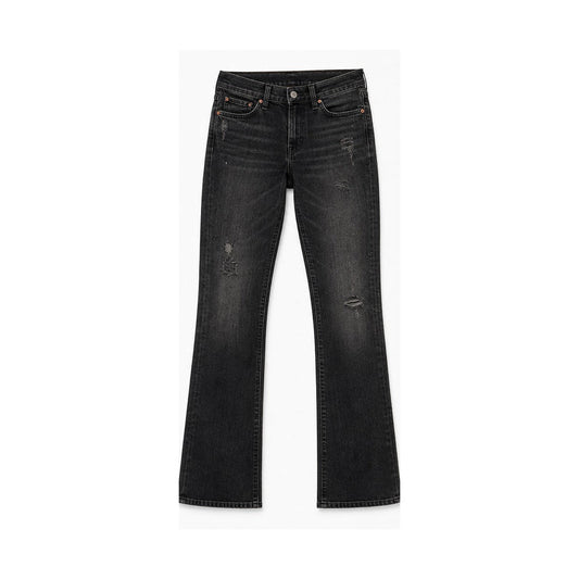 Levi's 715 Bootcut faded black distressed size 28, front flat lay