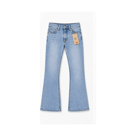 Levi's 726 Flare light wash size 28, front flat lay