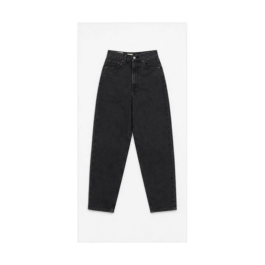 Levi's High Loose Taper black size 28, front flat lay