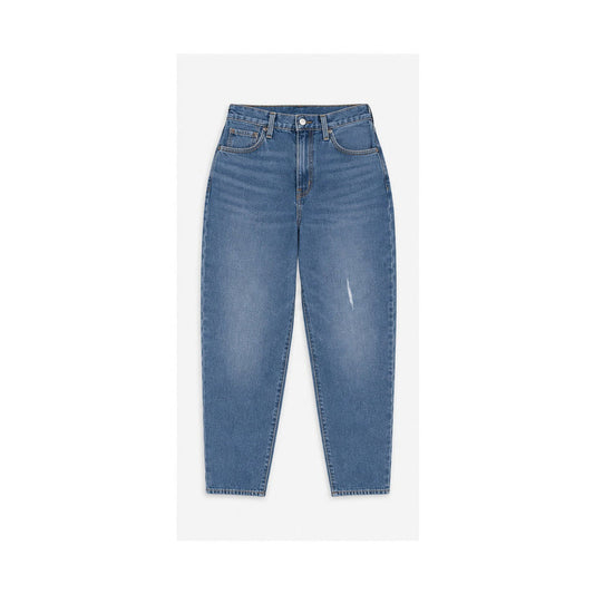 Levi's High Loose Taper mid blue size 28, front flat lay