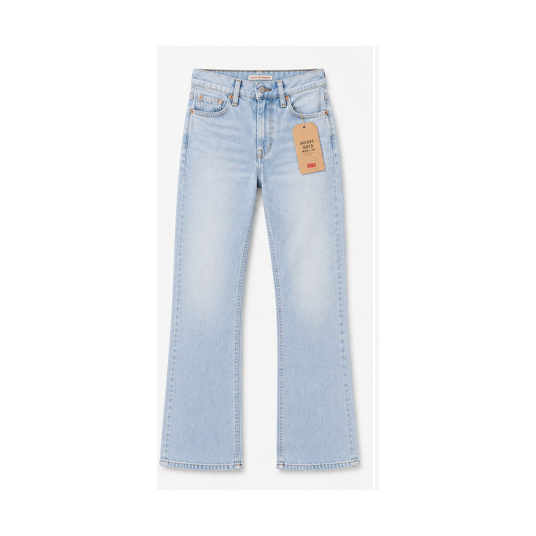 Levi's Superlow Bootcut pale blue size 29, front flat lay