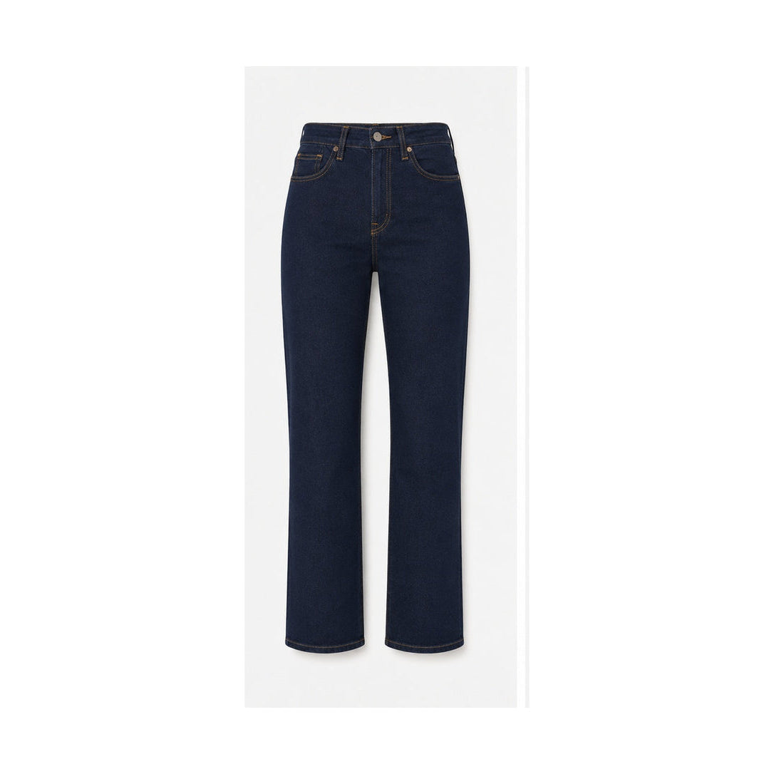 Levi's Wedgie Straight dark navy size 28, front flat lay